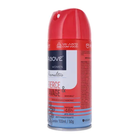 Desodorante above fierce & savage feminimo aerossol 100ml 360-4