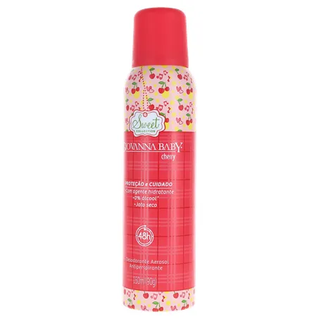 Desodorante giovanna baby cherry feminino aerossol 150ml 360-2