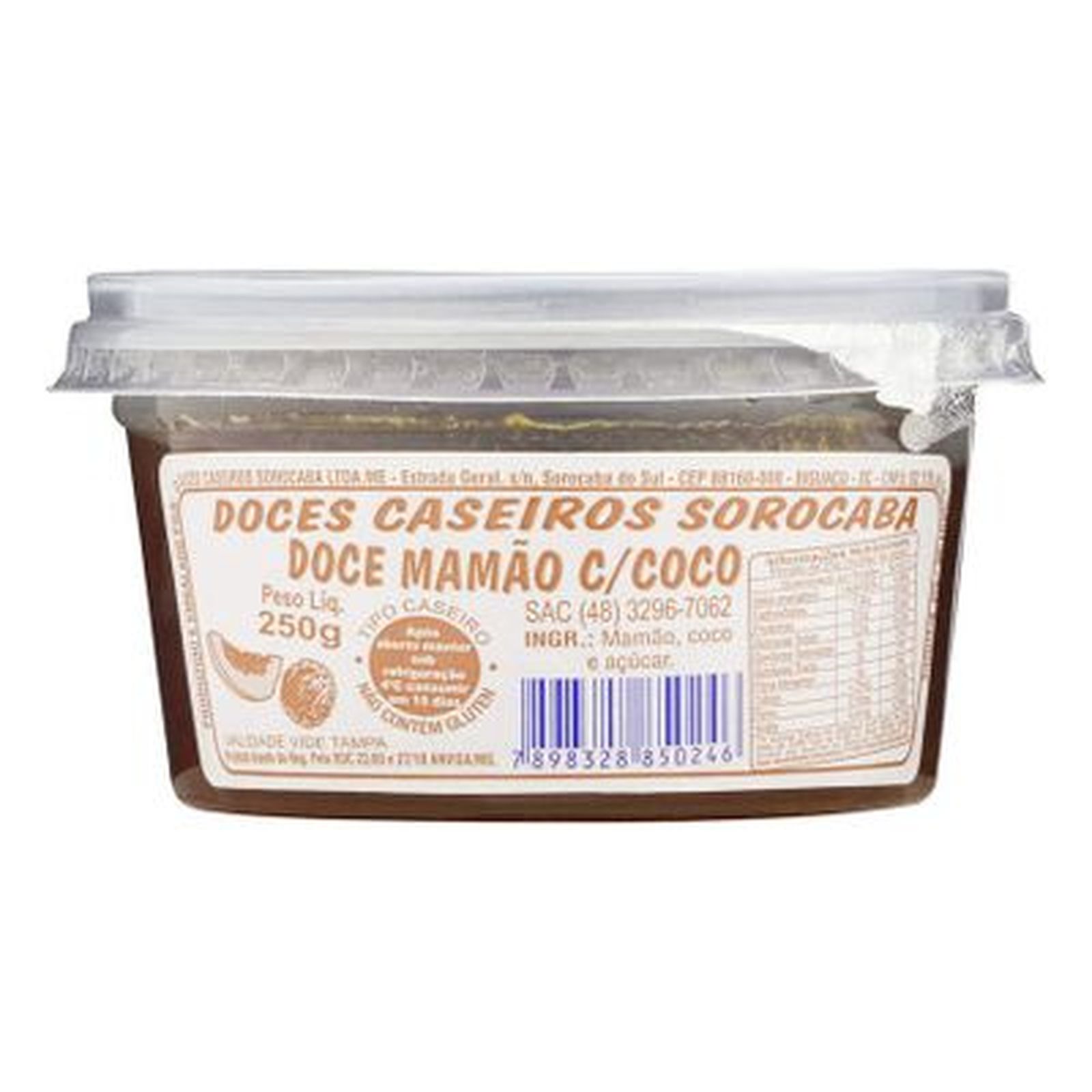 cocoママ Doce de Fruta Sorocaba Mamão Com Coco 250g | Hippo Supermercados
