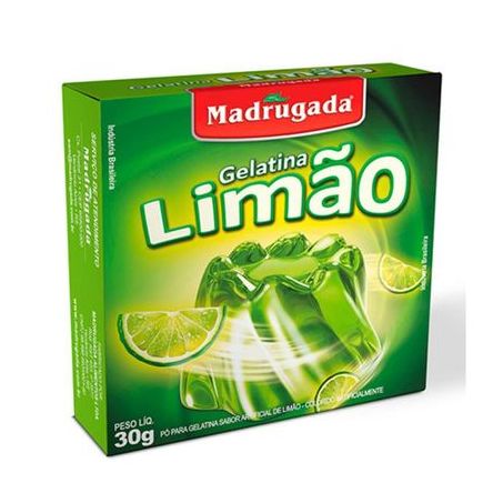 Gelatina madrugada limao cx 30g