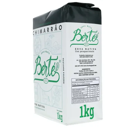Erva mate berte s-acucar 1kg 360-6