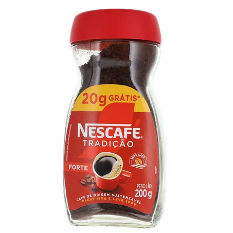 CAFÉ SOLÚVEL NESCAFÉ TRADIÇÃO VD L200G P190G 360-1