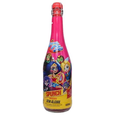 Espumante spunch 660ml zero alcool liga da justica 360-2