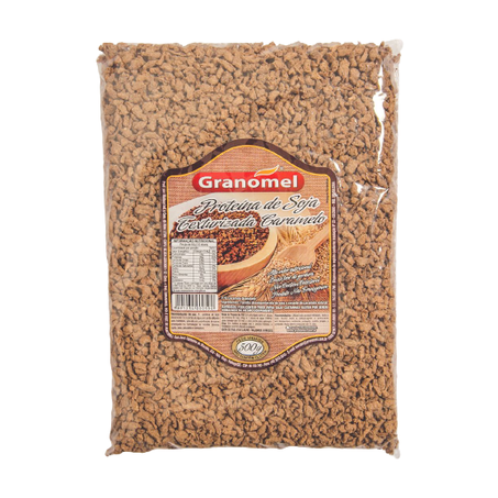 PROTEÍNA DE SOJA TEXTURIZADA CARAMELO GRANOMEL