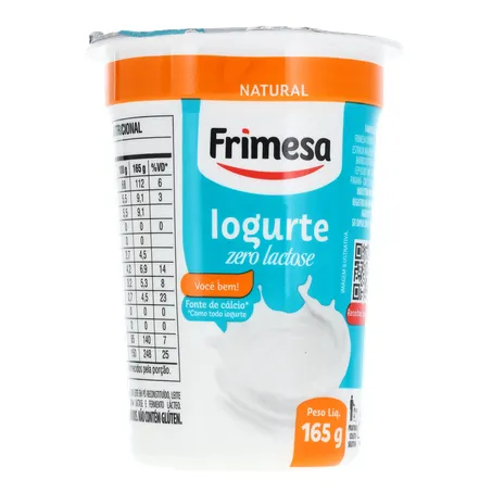 Iogurte Natural Frimesa Integral Zero Lactose Pote 165gr 360-19