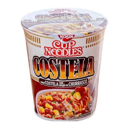 Macarrão Instantâneo Cup Noodles Costela com Molho de Churrasco Pote 68gr