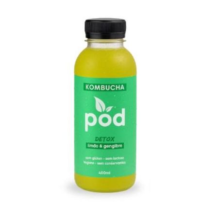 Kombucha pod limao e gengibre 400ml