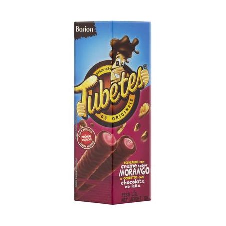 TUBETES RECHEADO 50G BARION MORANG