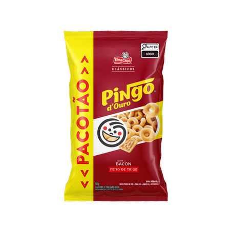Salgadinho pingo d'ouro bacon 160g