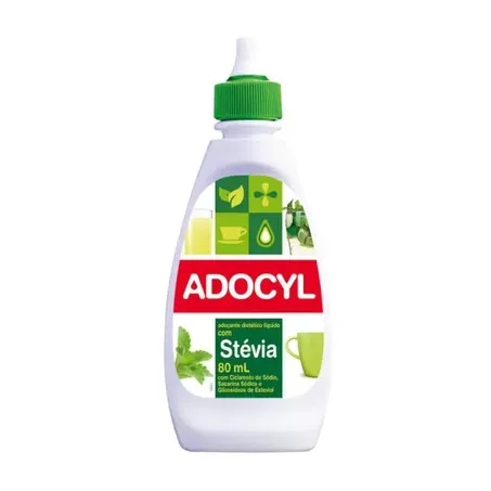Adoçante Diétetico Líquido Adocyl com Stévia Frasco 80ml