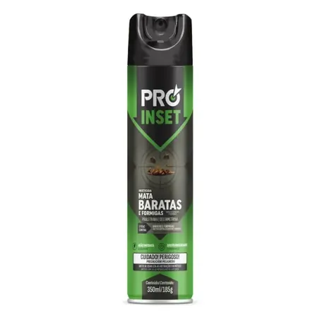 Inseticida Aerossol Proinset 350ml Mata Baratas
