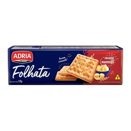 BISC.FOLHATA ADRIA 170G MANTEIGA CX 36.0