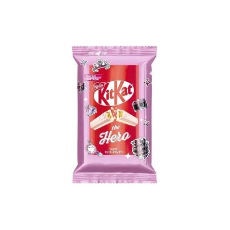Wafer Cobertura Tutti Frutti The Hero Kitkat Pacote 41,5g