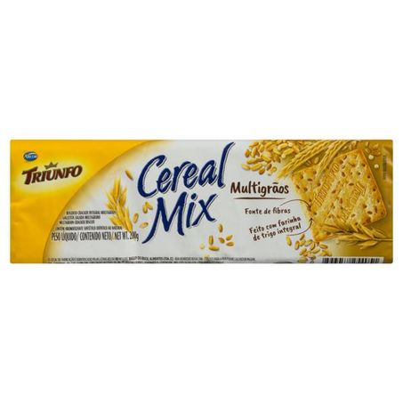 BISCOITO CRACKER INTEGRAL MULTIGRÃOS TRIUNFO