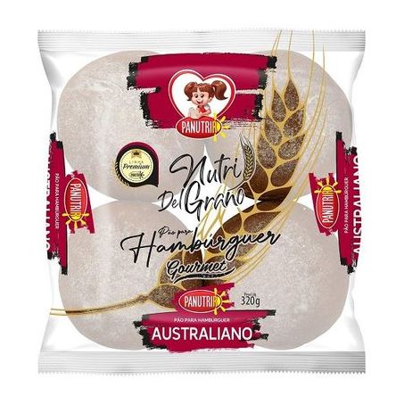 Pão nutri del grano hamburguer australiano panutrir 320g