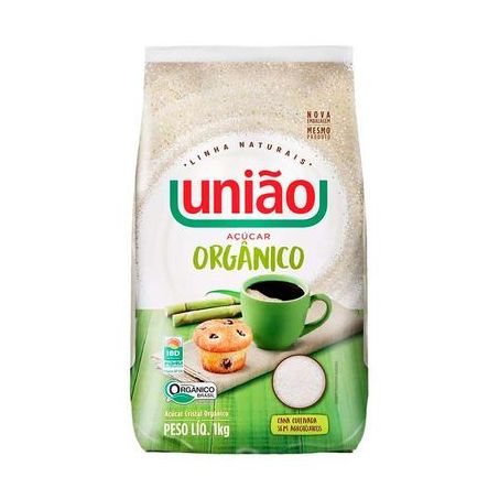 Açúcar Cristal União Orgânico Pacote 1KG