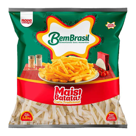 Batata palito pré-frita congelada bem brasil