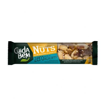 BARRA NUTS CUIDA BEM BANANA E QUINOA 30G