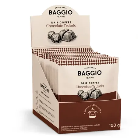 Café Baggio Drip Chocolate Trufado Sachê 10g 360-1