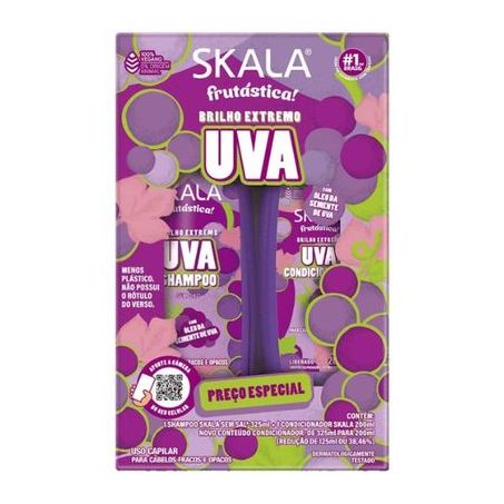 Kit Skala Shampoo 325mlCondicionador 200ml uva