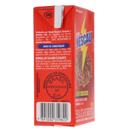 BEBIDA LÁCTEA NESCAU PRONTINHO 180ML 360-29