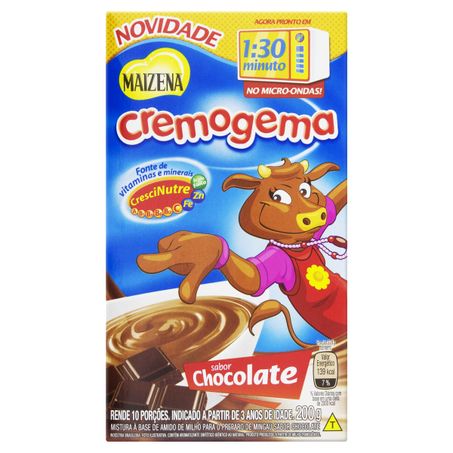 MINGAU CHOCOLATE MAIZENA CREMOGEMA