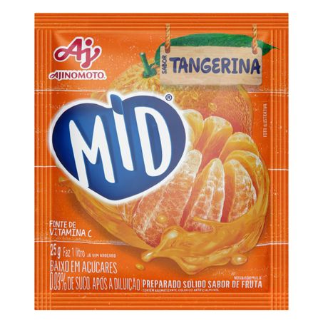 Refresco em pó tangerina mid