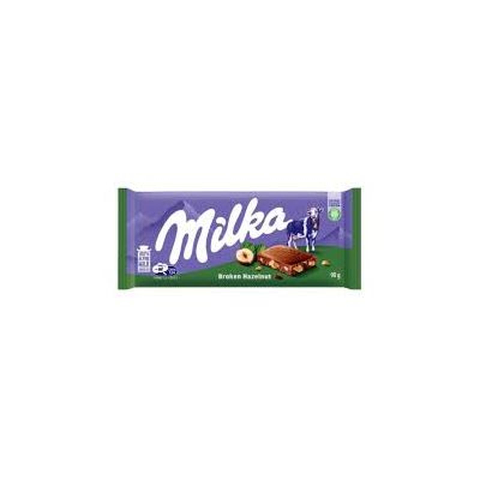 Choco milka broken hazelnut 90g