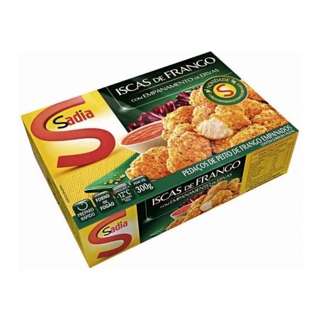 ISCA DE FRANGO EMPANADA SADIA 300G COM ERVAS