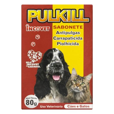 SABONETE ANTIPULGAS, CARRAPATICIDA E PIOLHICIDA INCOVET PULKILL