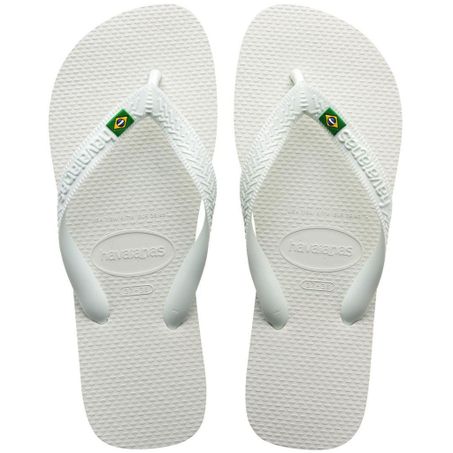 Chinelo havaianas brasil branco 33/34