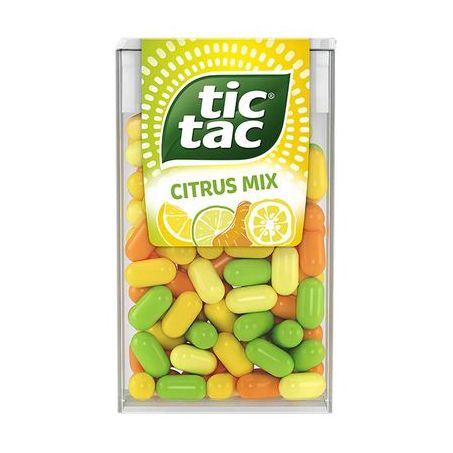 CONFEITO CITRUS MIX TIC TAC 14,5G