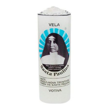 VELA VOTIVA BRANCA VELAS SANTA PAULINA