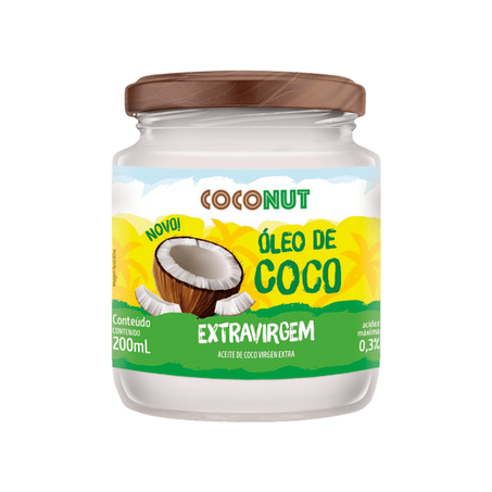 ÓLEO DE COCO COCONUT EXTRA VIRGEM 200ML