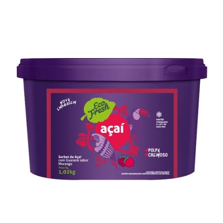 Açaí Power Eco Fresh Morango Pote 1020G