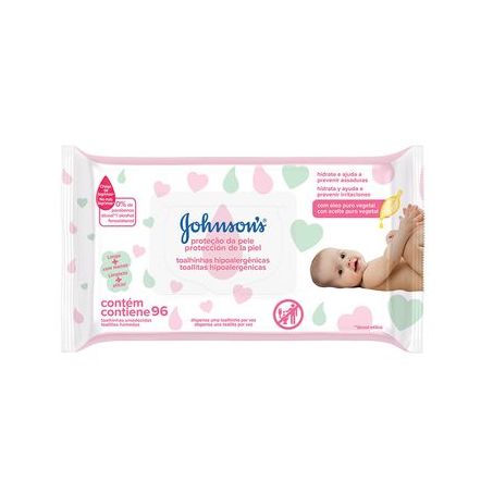 Toalha Umedecida Johnsons Baby Leve Mais Por Menos Pacote 96UN