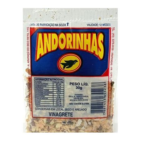 Vinagrete Andorinhas 30g 