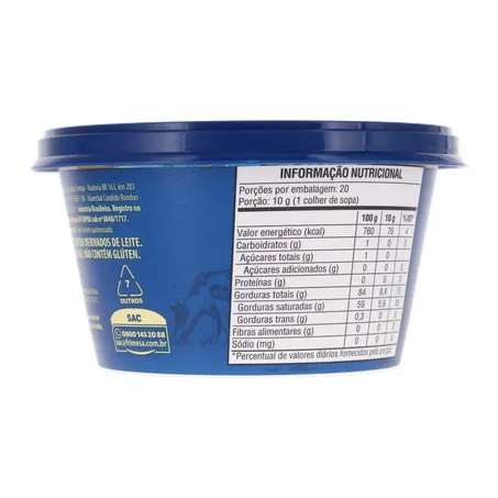 Manteiga Extra Frimesa Sem Sal 200g 
  360-21