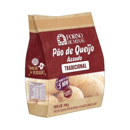 Pão de Queijo Congelado Forno de Minas Assado 240G