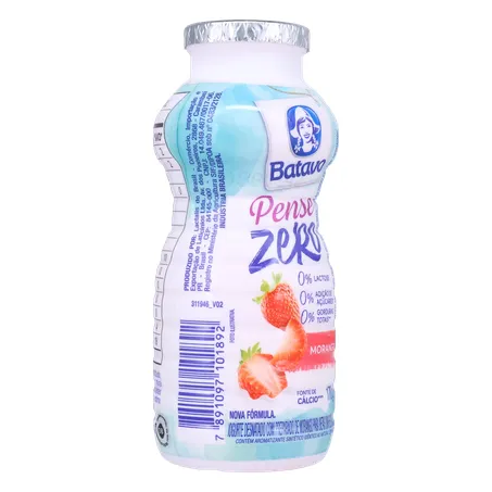 Bebida Láctea Fermentada Batavo Pense Zero Morango 170g 360-32