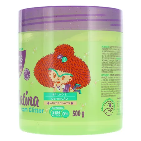GELATINA CAPILAR INFANTIL KOLENE CACHINHOS COM GLITTER POTE 500G 360-4