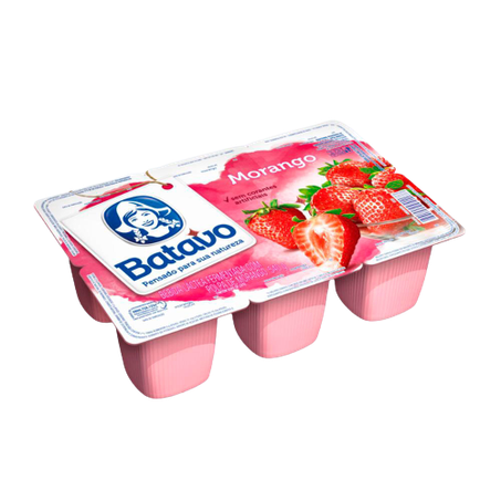 BATAVO BEBIDA LACTEA MORANGO C 6 510G