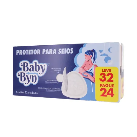 PROTETOR P/SEIOS BABY BYN LEVE 32 PAGUE 24UNID 360-2