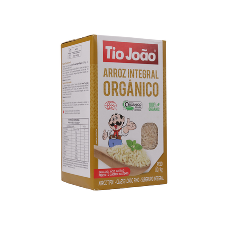 ARROZ TIO JOÃO INTEGRAL ORGÂNICO 1KG 360-55