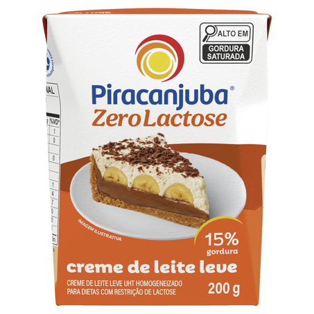 Creme de Leite Piracanjuba 200g - Zero Lactose - TP