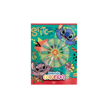 LIVRO DISNEY DIVERSAO COLORIDA STITCH DCL         