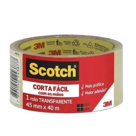 Fita Adesiva Scotch Corta Facil 45mm x 40m