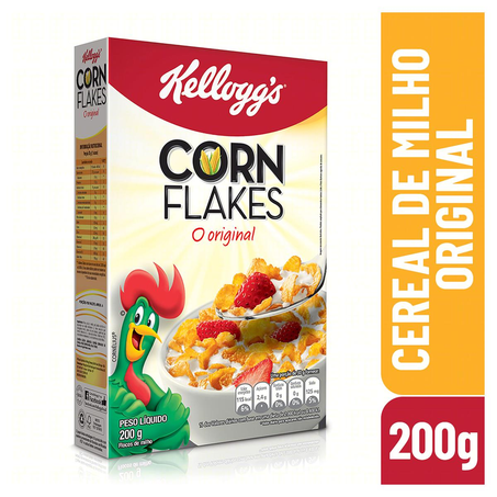 Cereal Matinal Kelloggs 200g - Corn Flakes