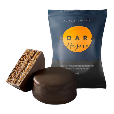 Alfajor Odara 70% Cacau Cobertura Chocolate 65g