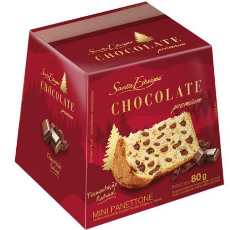 Mini panetone santa edwiges 80g gotas chocololate